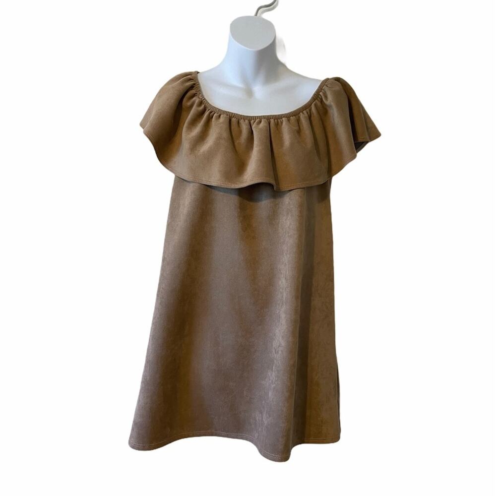 The impeccable pig micro suede mini dress